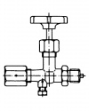 11200 Shut-off valve according to 11200 Shut-off valve according to DIN 16 270 and similar to form A clamping sleeve - connection with vent screw valves by ARMANO
