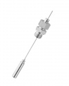 8299.2 Special stems for gas-actuated thermometers A7 stem without bent tube, capillary line between thermometer and vessel process connection male thread, turnable lateral retaining screw ARMANO