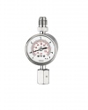 T04-000-003 Flow-through pressure gauges PsP 50-3 FT with diaphragm measuring element semiconductor industry pressure measurement pressure gauges by ARMANO
