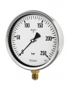 1202 Rohrfeder-Manometer RChg160-1 250bar Bördelringgehäuse CrNi-Stahl Standard-Manometer, mechanische Druckmessgeräte, Druckmesstechnik von ARMANO