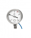 1610.94 Bourdon tube pressure gauges RSCh 63-3 with indirect limit switch contact assembly reed contact, bayonet ring case stainless steel, safety category S3 acc. to DIN EN 837-1, mechanical pressure measuring instruments ARMANO