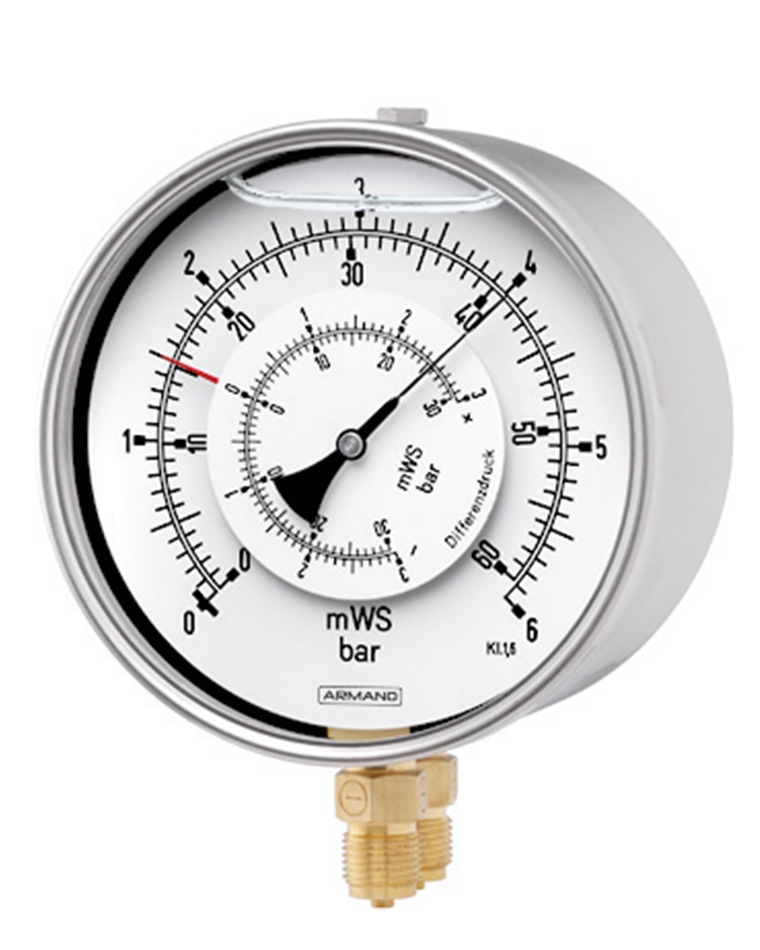 Differenzdruck-Manometer mit Rohrfeder (DB 5101)