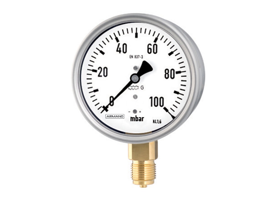 Low pressure side: Capsule gauge KPCh 100 – 1 ARMANO Messtechnik GmbH