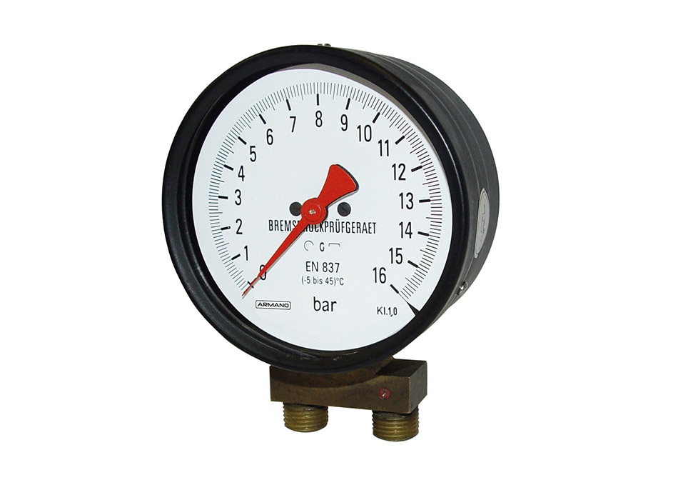 Duplex pressure gauge: DR 100 – 1 pn ARMANO Messtechnik GmbH